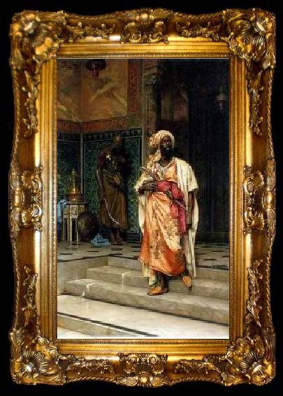 framed  unknow artist Arab or Arabic people and life. Orientalism oil paintings 180, ta009-2